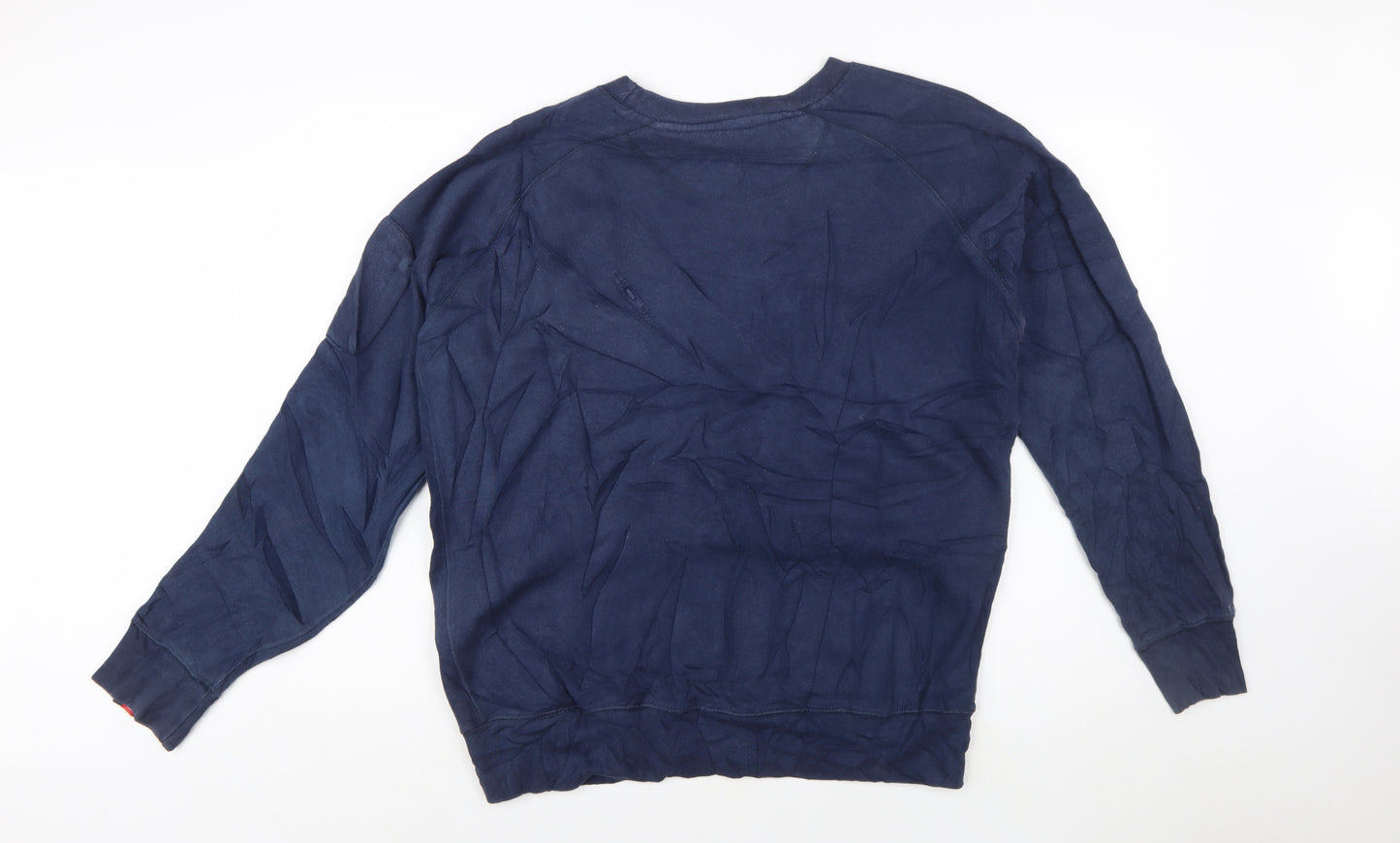 Nike Men's Blue Cotton Crew Neck Pullover Sweatshirt L