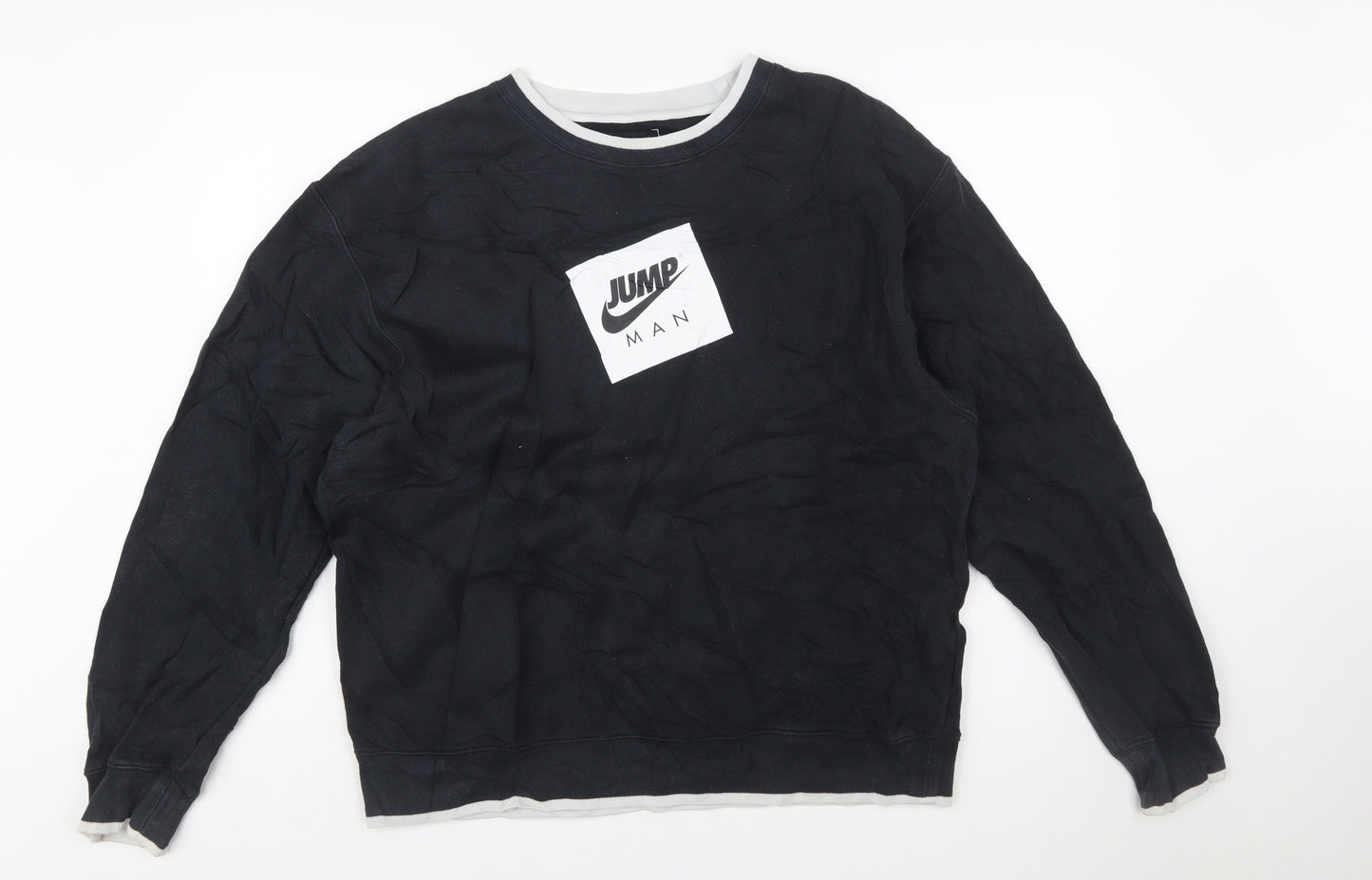 Jordan Men's Black Jumpman Logo Pullover Sweatshirt Size L