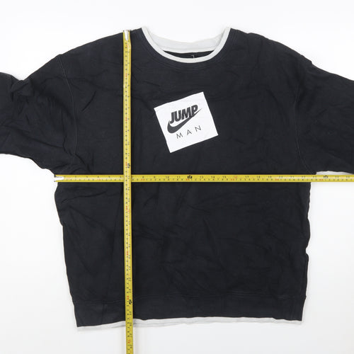 Jordan Men's Black Jumpman Logo Pullover Sweatshirt Size L
