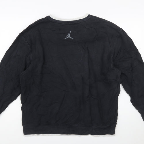 Jordan Men's Black Jumpman Logo Pullover Sweatshirt Size L