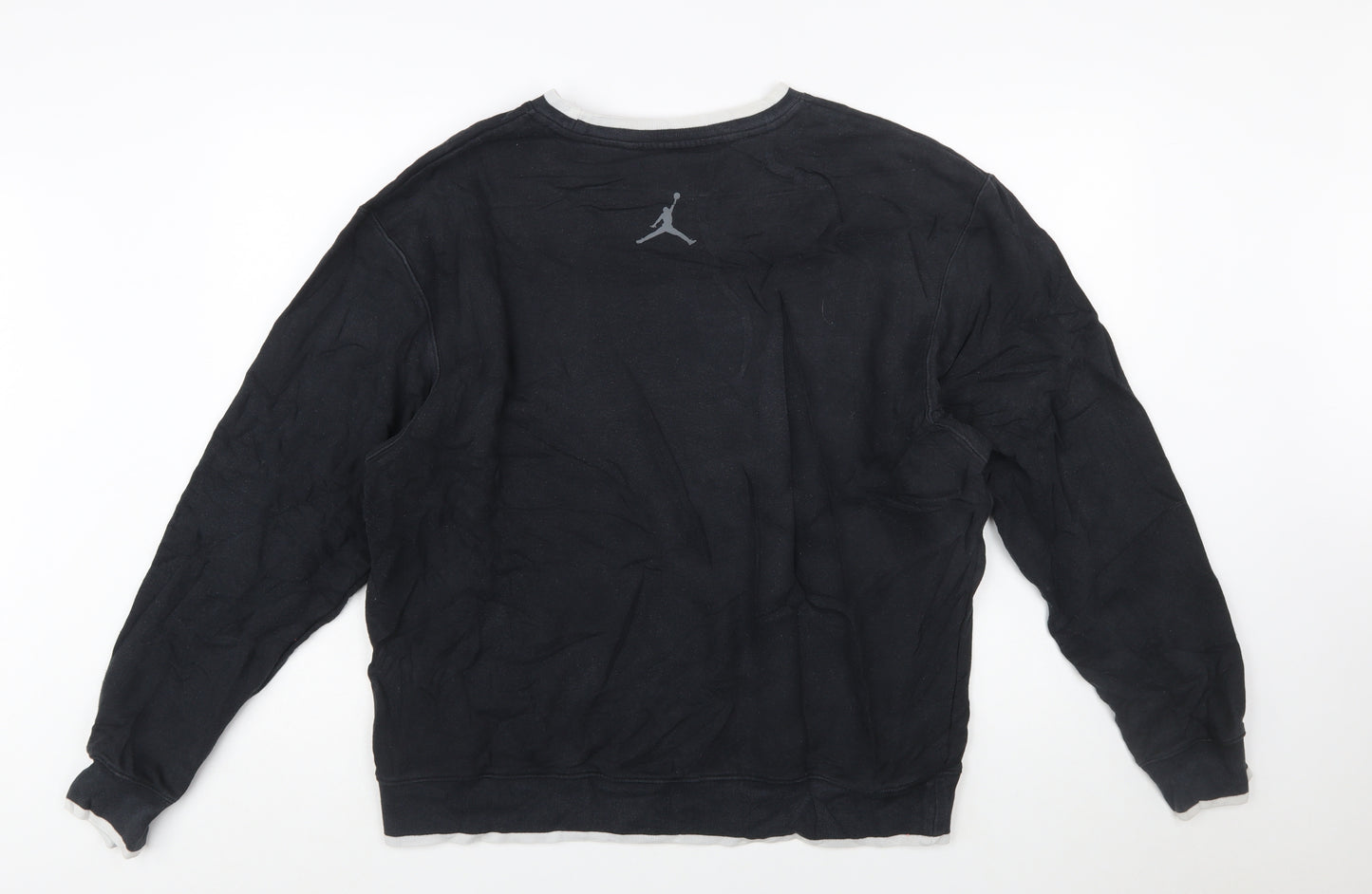 Jordan Men's Black Jumpman Logo Pullover Sweatshirt Size L