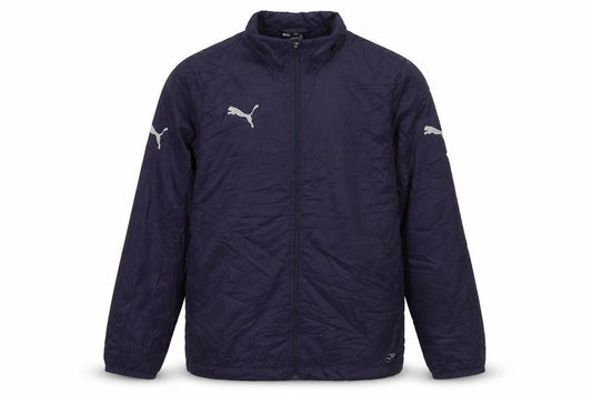 Puma Boys Blue Nylon Windbreaker Jacket Size 14 Years Lightweight Zip