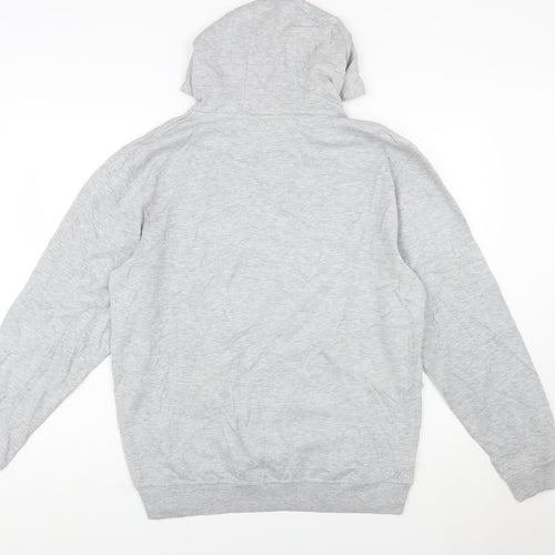 Umbro Mens Grey Pullover Hoodie M Sports Graphic Fleece