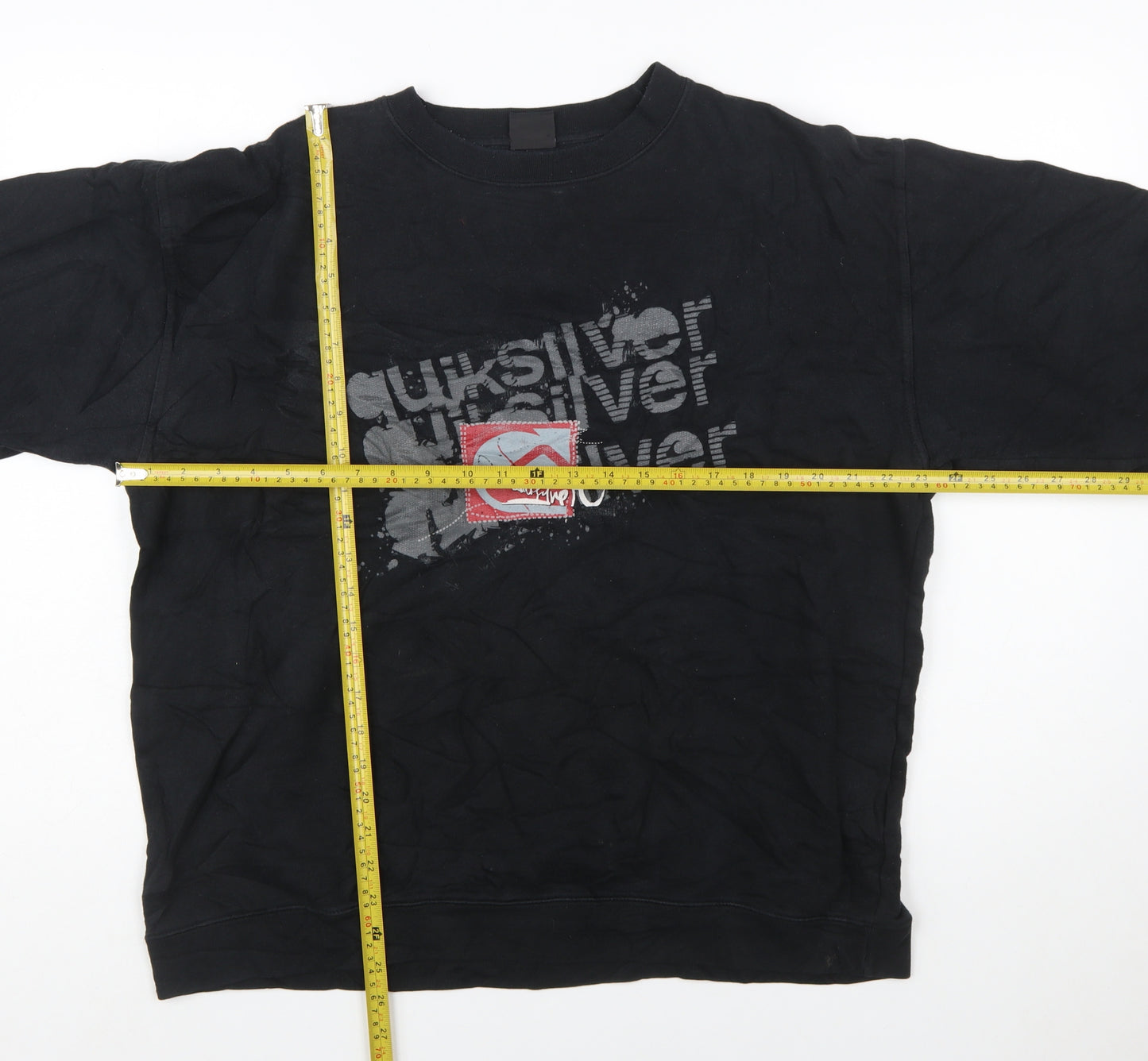 Quiksilver Men's Black XL Pullover Fleece Graphic Sweatshirt