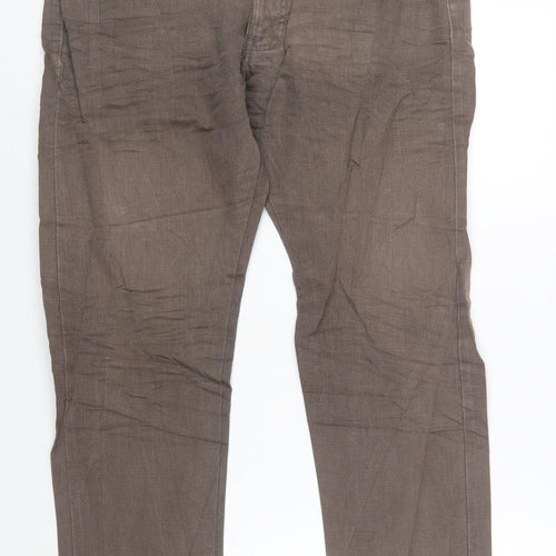 Armani Jeans Men's Brown Straight Leg Jeans Size 36 Regular Fit