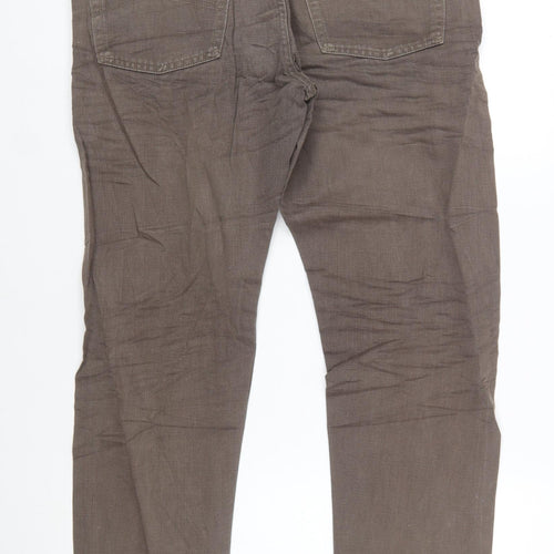 Armani Jeans Men's Brown Straight Leg Jeans Size 36 Regular Fit