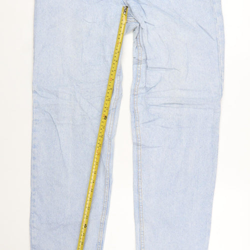 Lee Men's Blue Straight Leg Denim Jeans 33x32 Regular Fit
