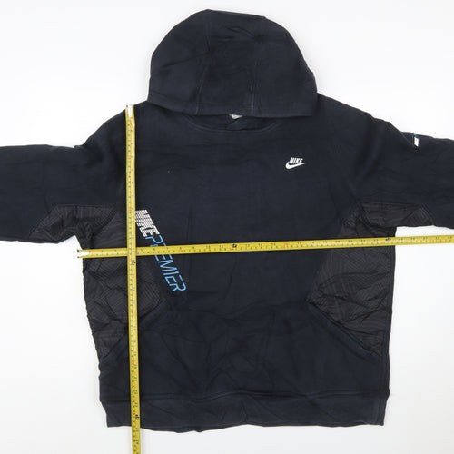 Nike Mens Black L Pullover Hoodie Sportswear Graphic Fleece
