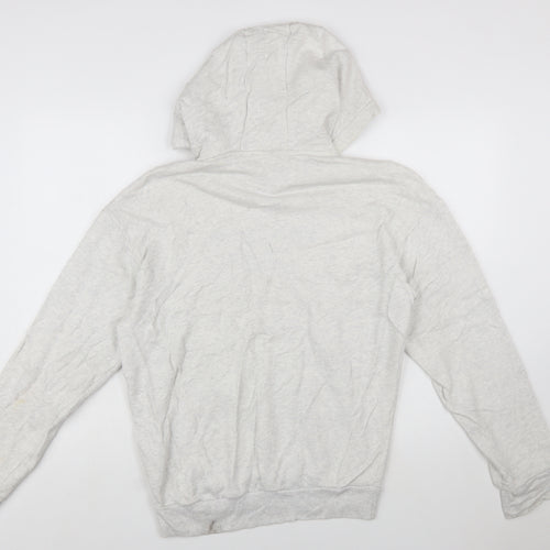 Reebok Mens Grey XS Pullover Hoodie Classic Logo Cotton Sweatshirt