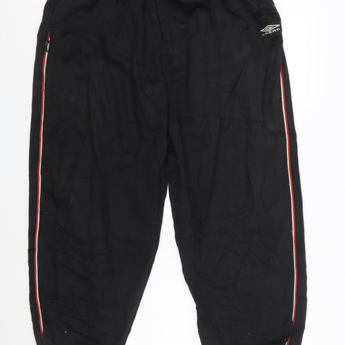 Umbro Men's Black 2XL Jogger Trousers with Side Stripe