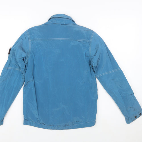 Stone Island Junior Boys Blue Nylon Full Zip Lightweight Jacket 10 Years