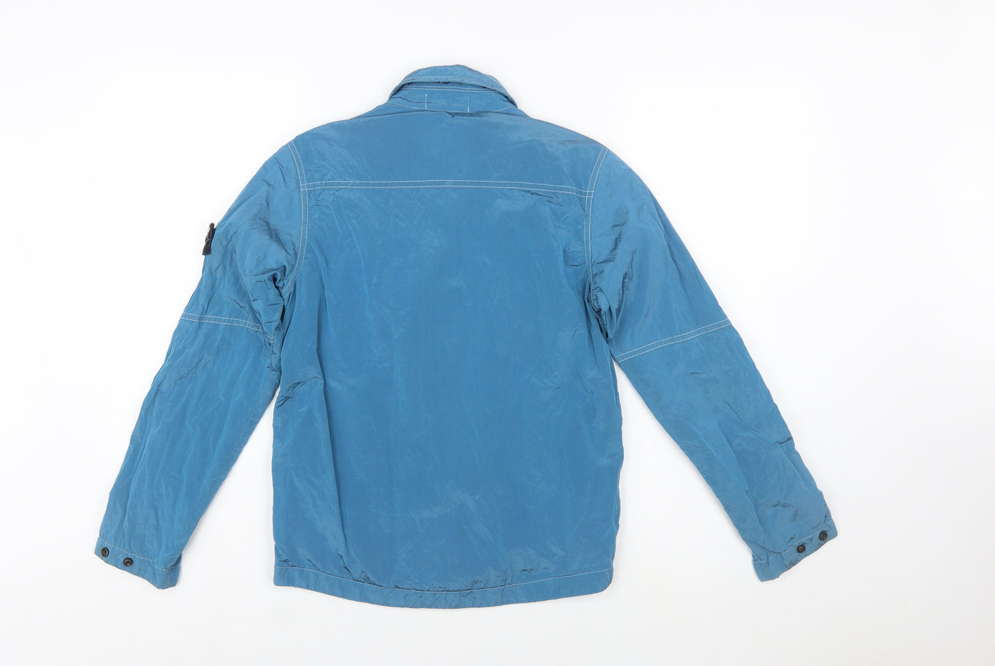 Stone Island Junior Boys Blue Nylon Full Zip Lightweight Jacket 10 Years