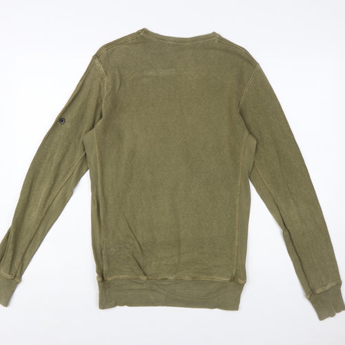 Stone Island Men's Green Regular Fit Sweatshirt Size S