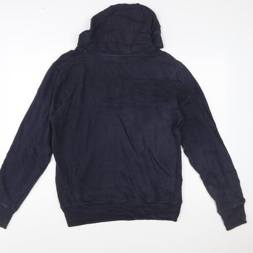 Champion Men's Blue Pullover Hoodie Small Logo Sweatshirt