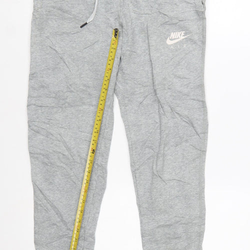 Nike Air Womens Grey Small Jogger Sweatpants Cotton Blend