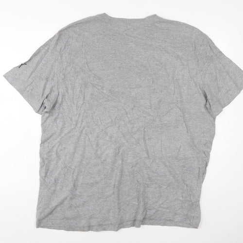 Puma Mens Grey XXL Graphic Logo Crew Neck Short Sleeve T-Shirt