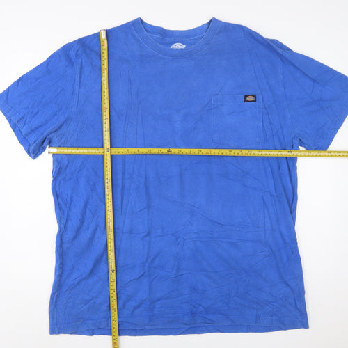 Dickies Men’s Blue XLT Crew Neck Cotton Work T-Shirt