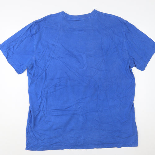Dickies Men’s Blue XLT Crew Neck Cotton Work T-Shirt