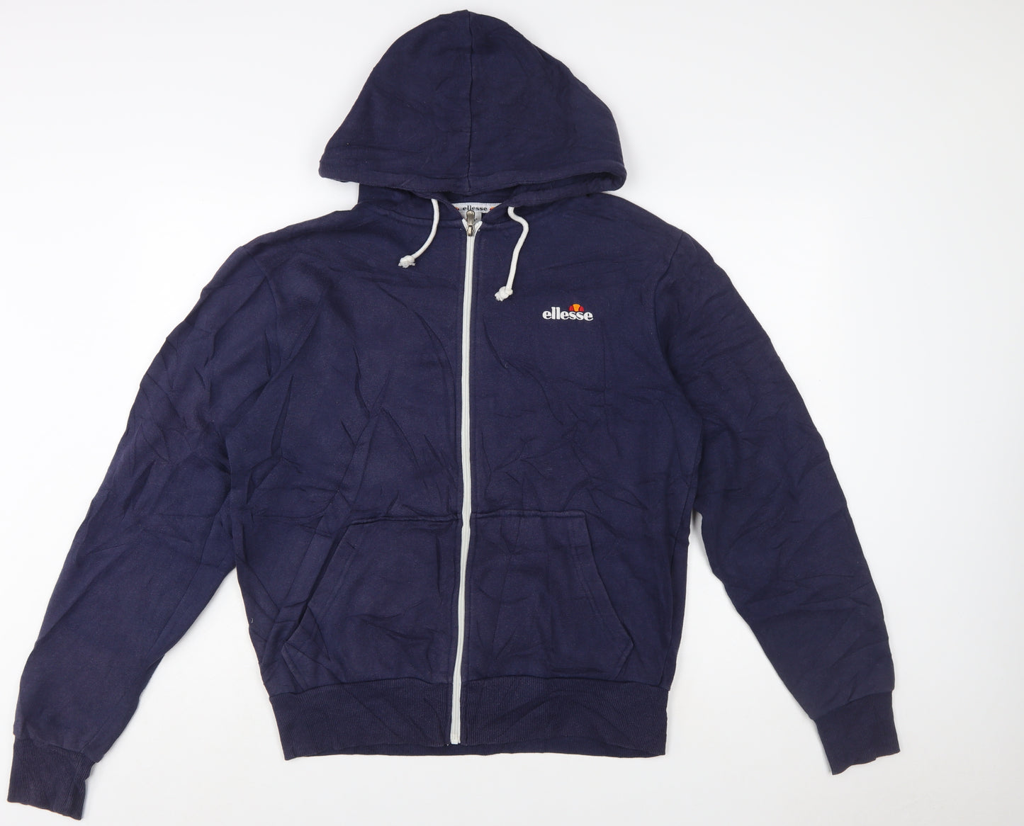 Ellesse Men's Blue Full Zip Hoodie Size M Logo Sportswear