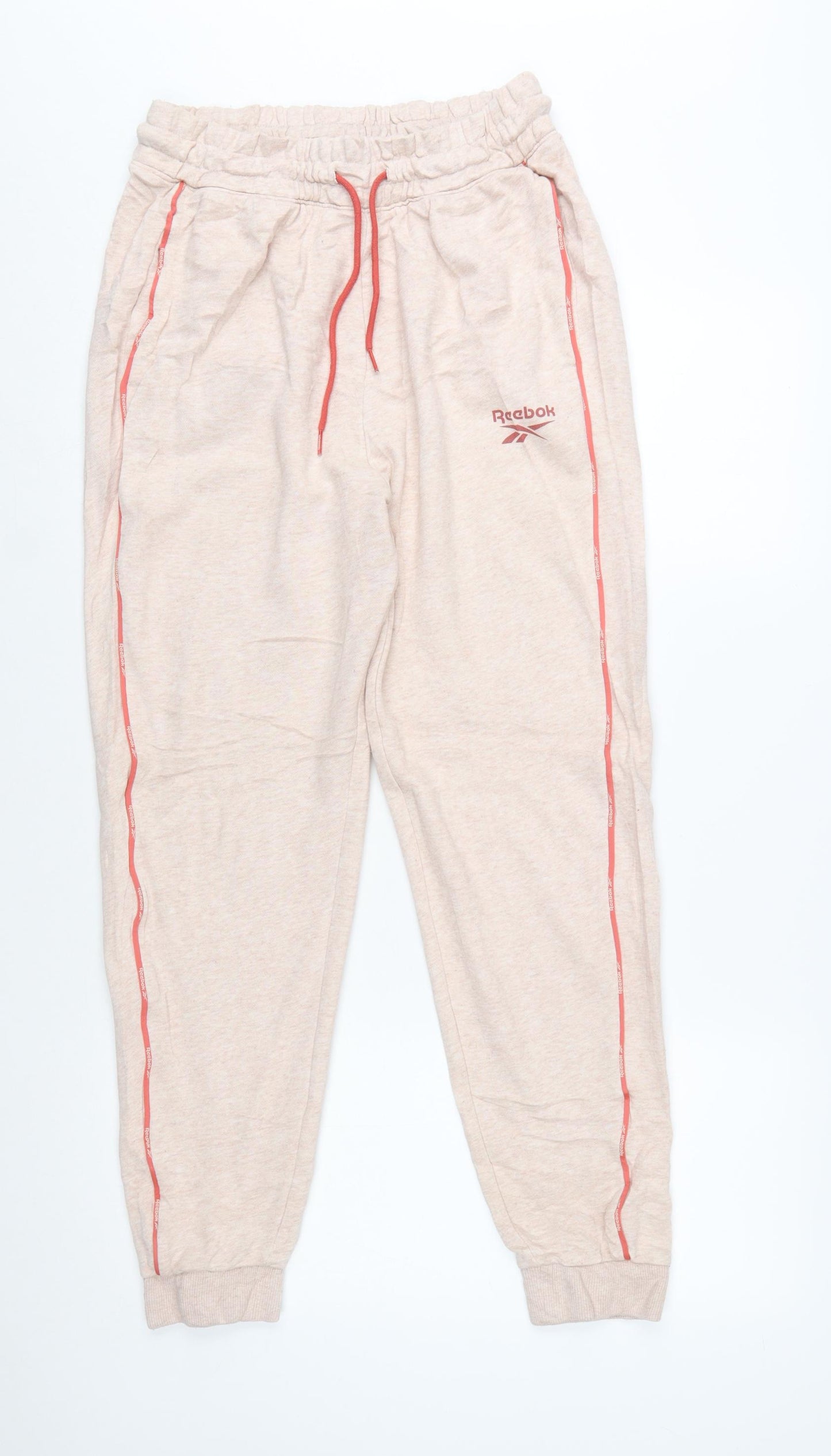 Reebok Women’s Beige Jogger Trousers Medium Cotton Blend