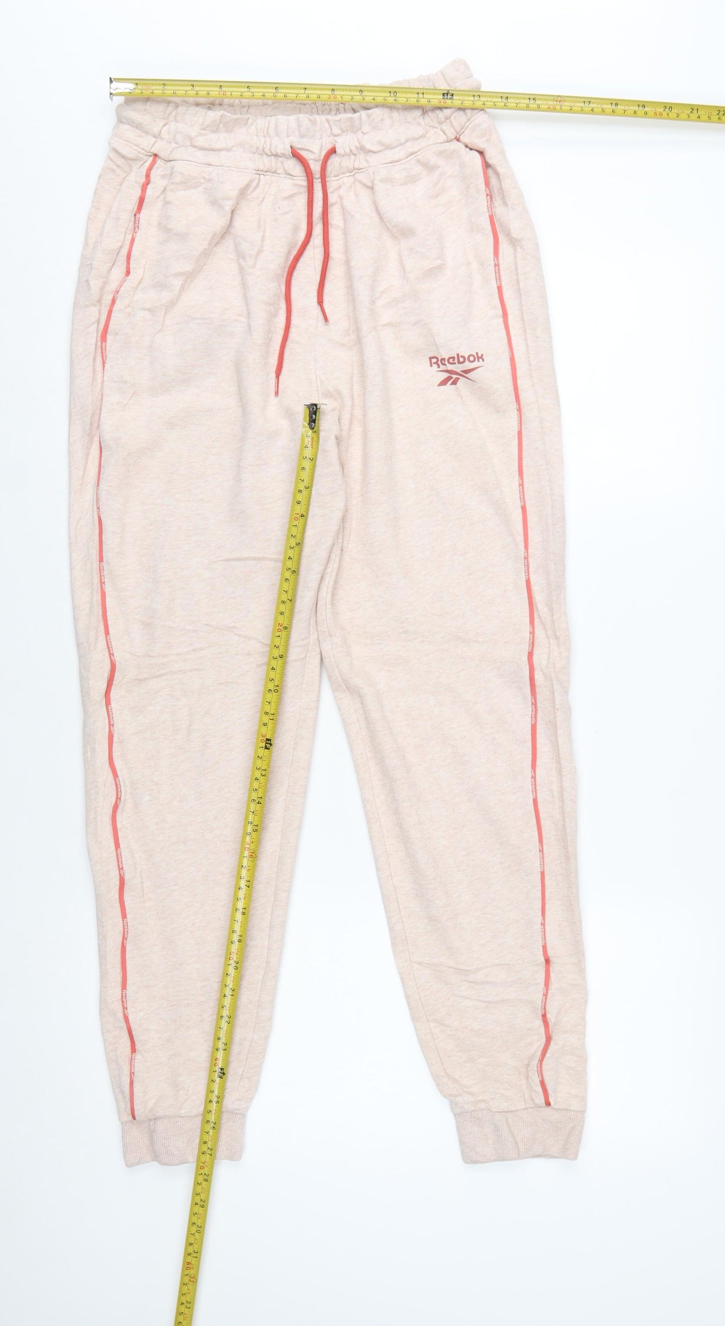 Reebok Women’s Beige Jogger Trousers Medium Cotton Blend