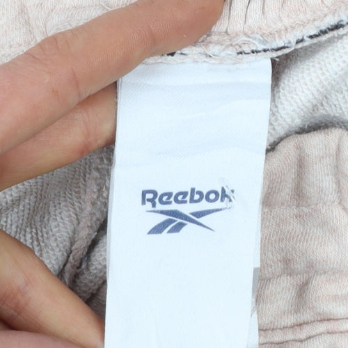 Reebok Women’s Beige Jogger Trousers Medium Cotton Blend