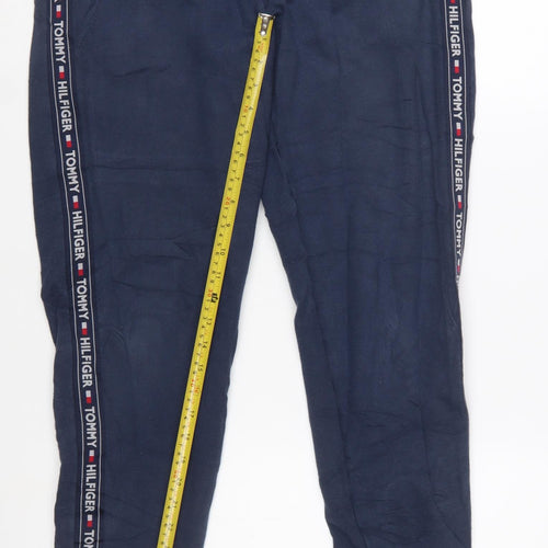 Tommy Hilfiger Men’s Blue Jogger Trousers L Logo Tape Casual