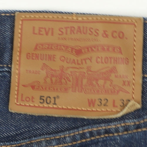Levi's 501 Men's Blue Straight Leg Denim Jeans W32 L32