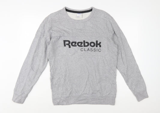 Reebok Classic Mens Grey Small Pullover Sweatshirt