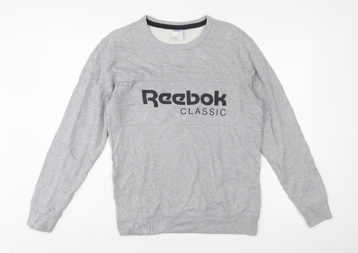 Reebok Classic Mens Grey Small Pullover Sweatshirt