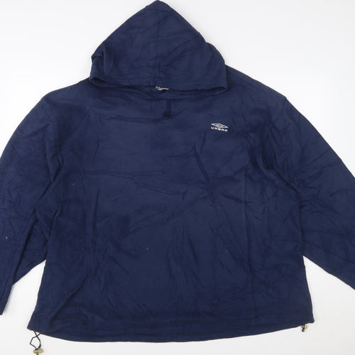 Umbro Men's Blue 2XL Fleece Pullover Hoodie