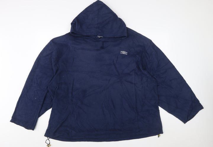 Umbro Men's Blue 2XL Fleece Pullover Hoodie