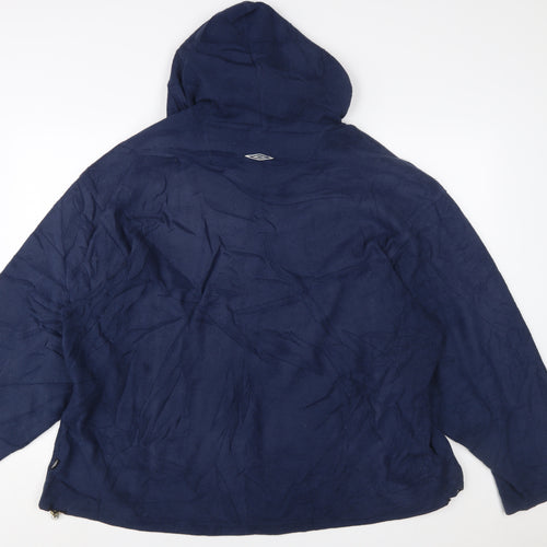 Umbro Men's Blue 2XL Fleece Pullover Hoodie