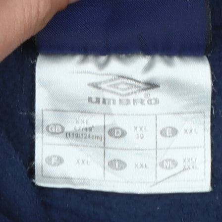 Umbro Men's Blue 2XL Fleece Pullover Hoodie