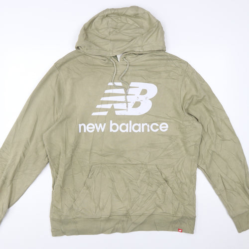 New Balance Men's Green Pullover Hoodie L Long Sleeve Sportswear