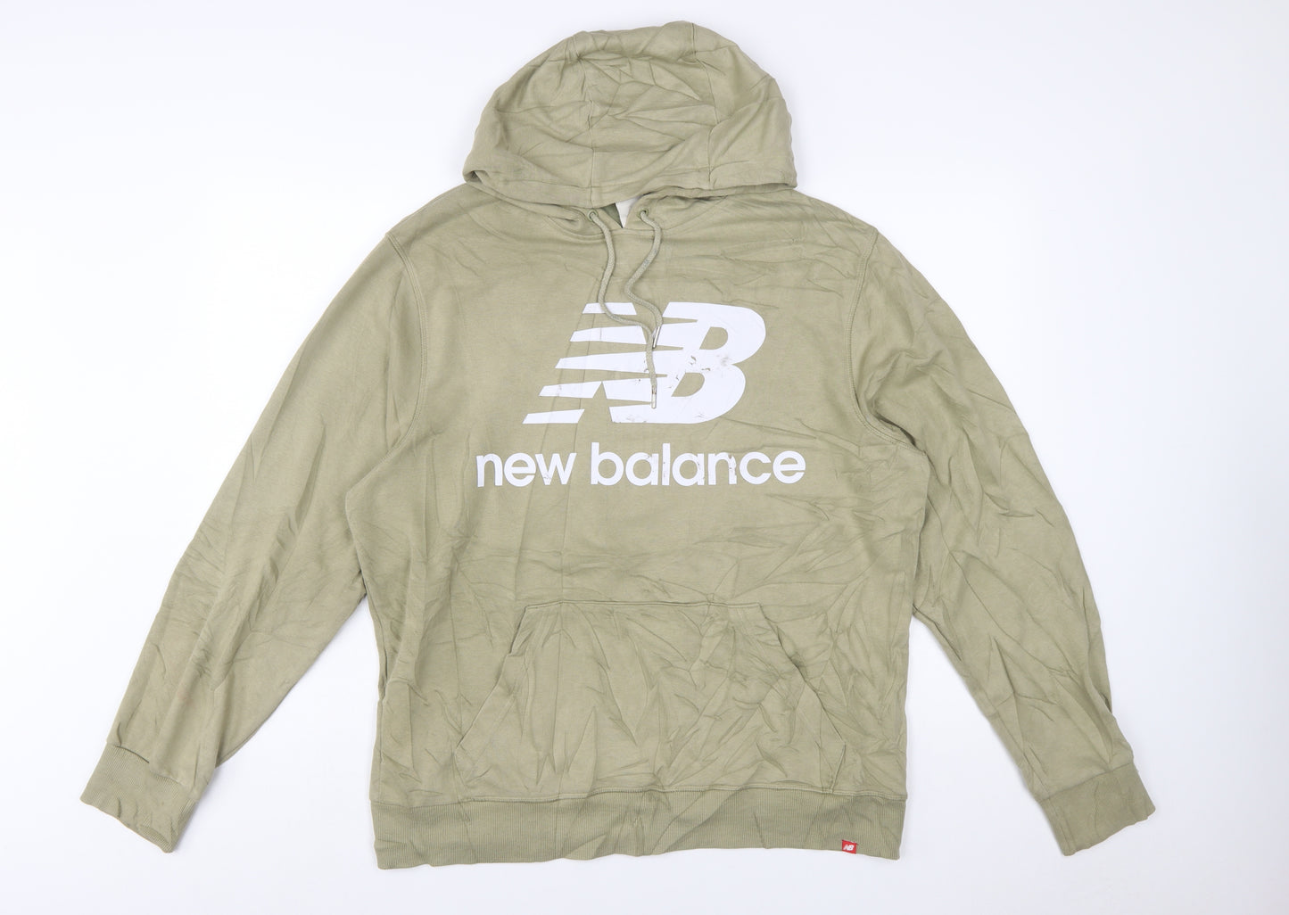 New Balance Men's Green Pullover Hoodie L Long Sleeve Sportswear