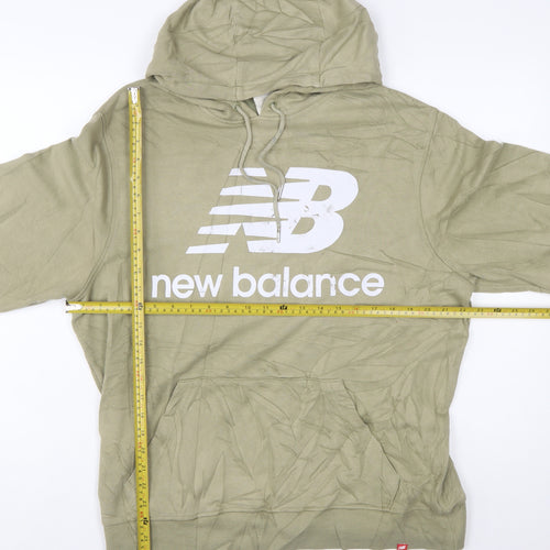 New Balance Men's Green Pullover Hoodie L Long Sleeve Sportswear