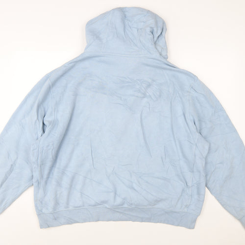 Nike Women’s Blue Pullover Hoodie XL Cotton Blend Casual Sportswear