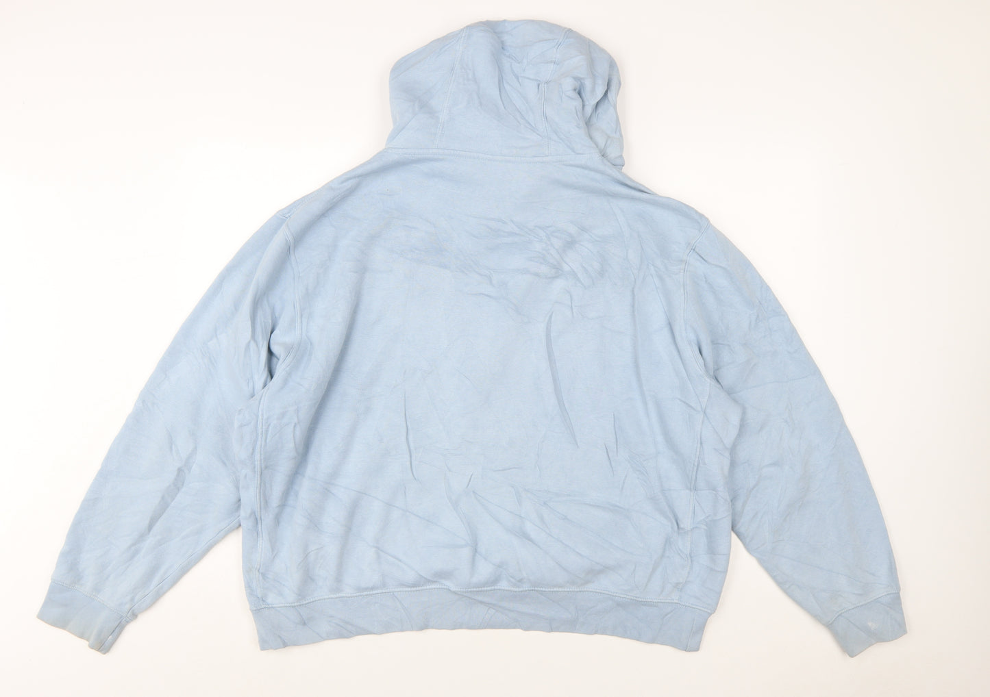 Nike Women’s Blue Pullover Hoodie XL Cotton Blend Casual Sportswear