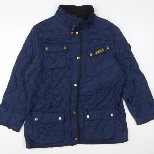 Barbour Womens Blue Quilted Mid-Length Jacket Size 18