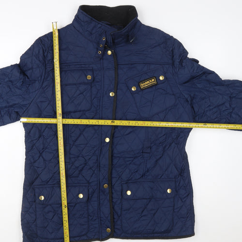 Barbour Womens Blue Quilted Mid-Length Jacket Size 18