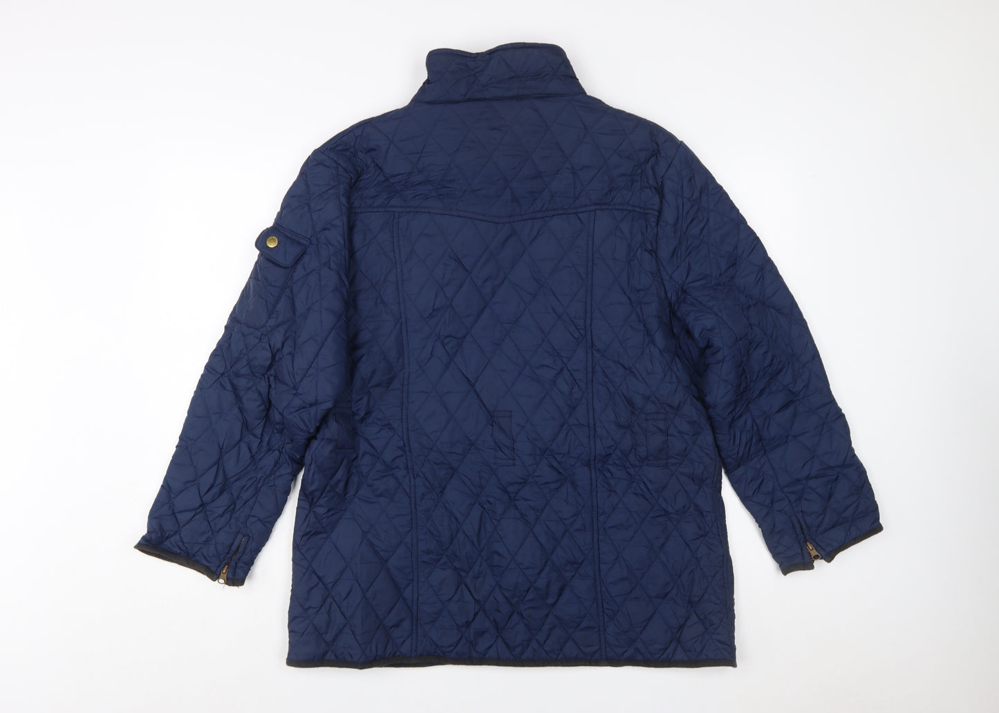 Barbour Womens Blue Quilted Mid-Length Jacket Size 18