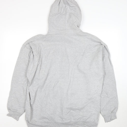 Thrasher Men’s Grey Pullover Hoodie L Logo Skate Sweatshirt