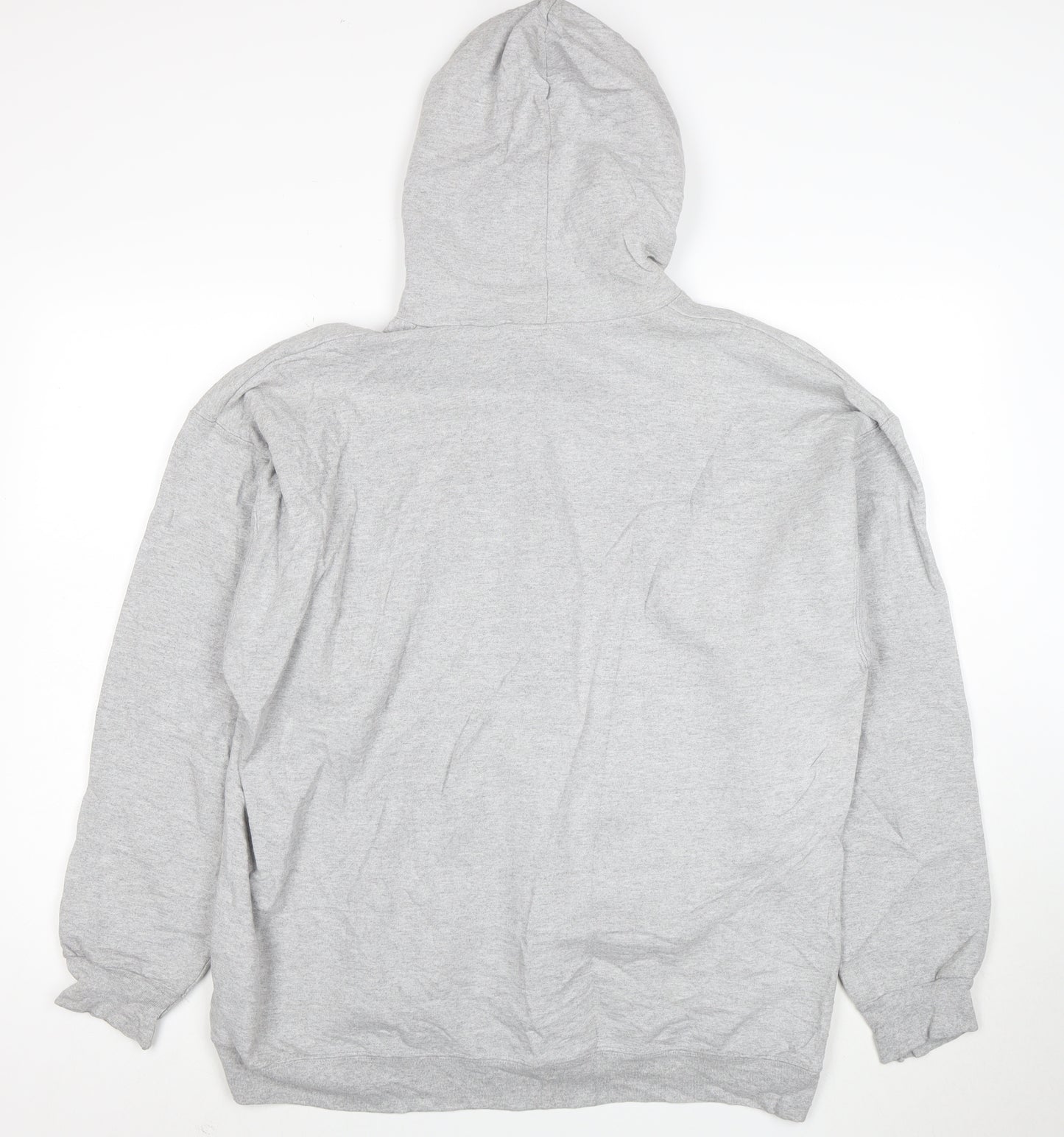 Thrasher Men’s Grey Pullover Hoodie L Logo Skate Sweatshirt