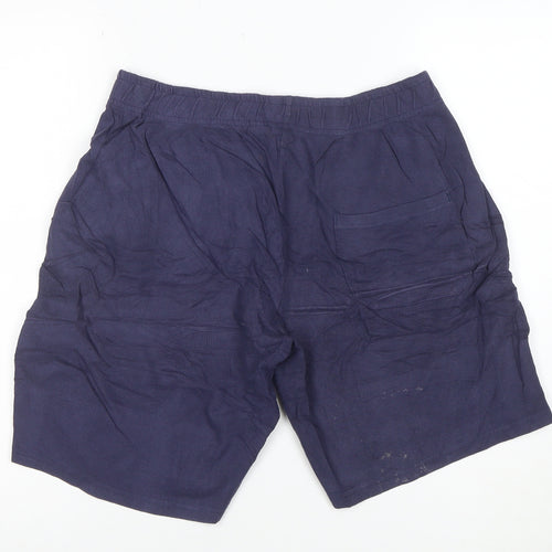 U.S. Grand Polo Navy Blue Men's M Regular Elastic Waist Shorts