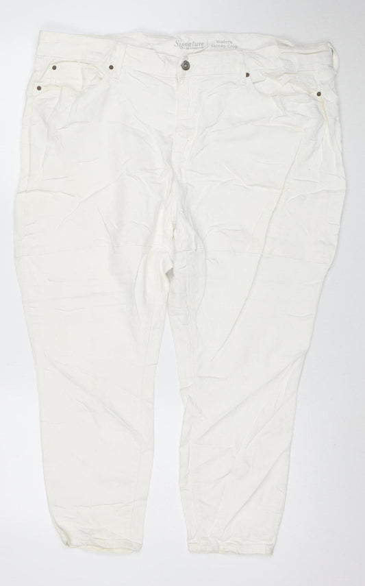 Levi Strauss Women's White Size 20 Skinny Stretch Jeans