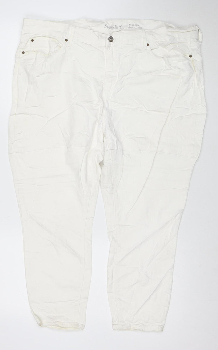 Levi Strauss Women's White Size 20 Skinny Stretch Jeans