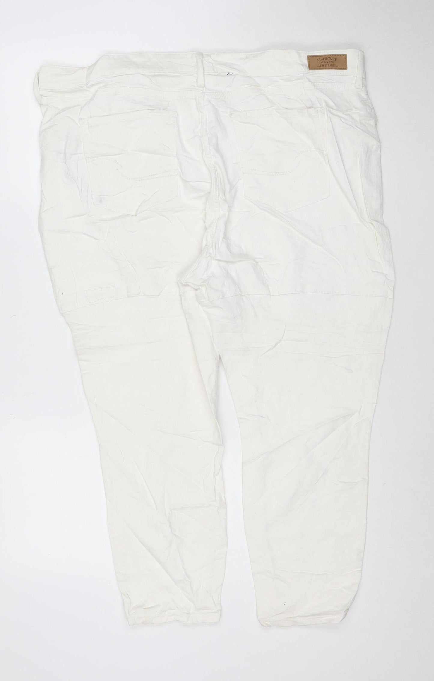 Levi Strauss Women's White Size 20 Skinny Stretch Jeans