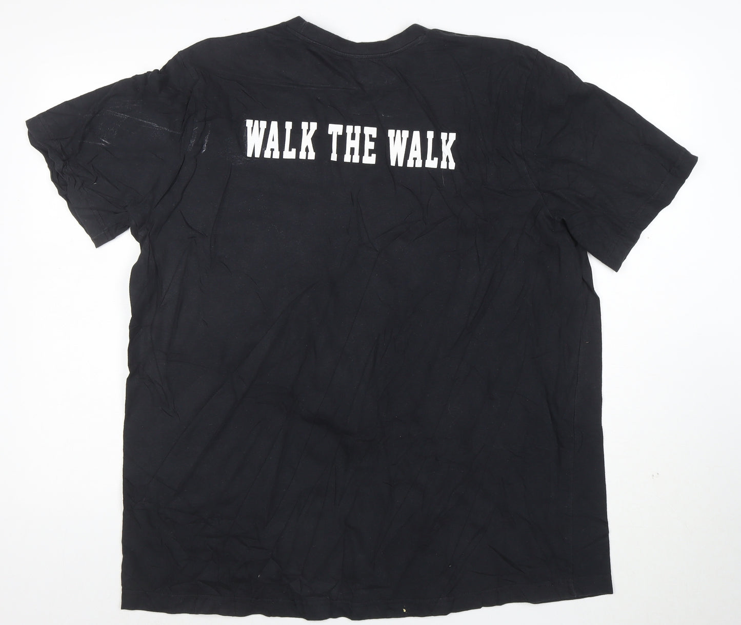 adidas Men’s Black XL Graphic Baseball T-Shirt IRWIN Walk The Walk