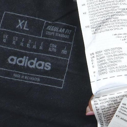 adidas Men’s Black XL Graphic Baseball T-Shirt IRWIN Walk The Walk